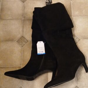 Time and Tru Women's Elegant Mid Slouch Boots 8 1/2 W